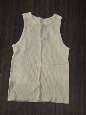 No Boundaries Beige Ribbed Top